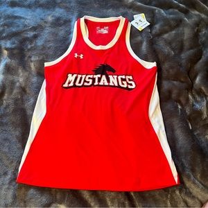 SMU Southern Methodist University Mustangs Under Armour Tank Top Womens S SM NWT